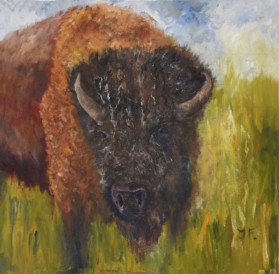 Majestic Bison Painting by Tim Ford - Fine Art America