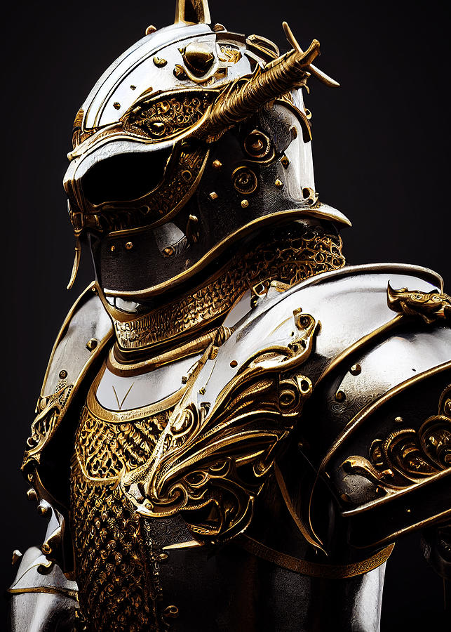 Majestic Bulldog knight Digital Art by Art Nesia - Pixels