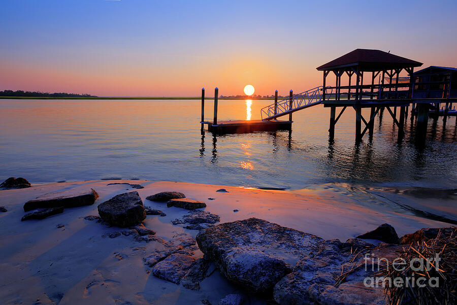 Majestic Coastal Sunset Photograph by Shelia Hunt