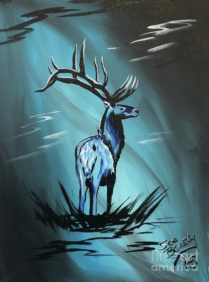 Deer Painting - Majestic Elk 7 by Lynne Susanne