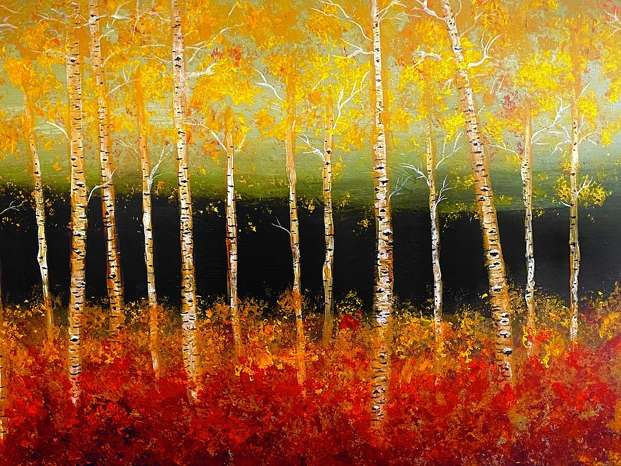 Majestic Forest Painting by Joan Adam - Fine Art America