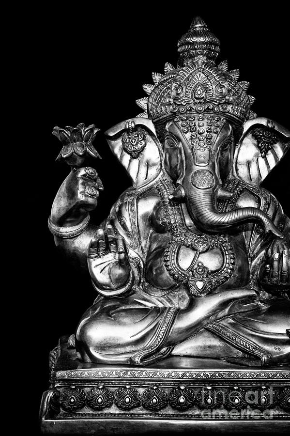 Black And White Photograph - Majestic Ganesha by Tim Gainey