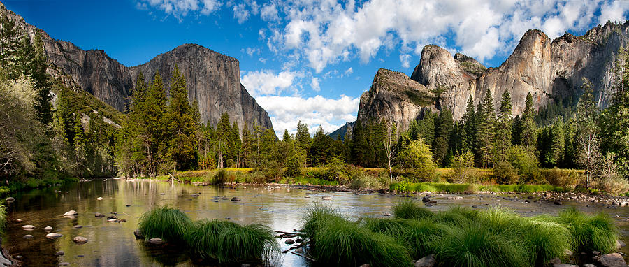 Majestic landscape on sunny day, Yosemite National Park, California, USA Photograph by Jadon Smith
