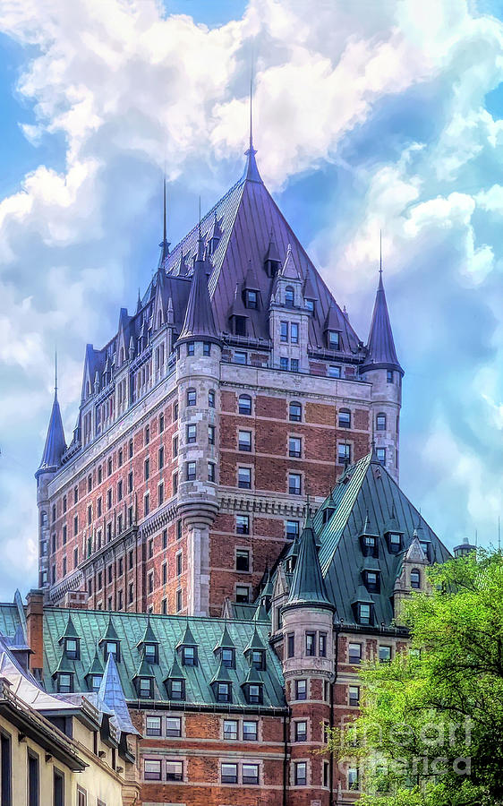 Majestic - Le Chateau Frontenac Photograph by Amy Dundon