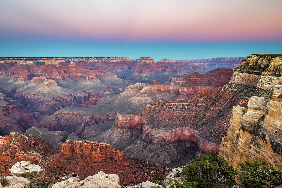 Alpenglow In Grand Canyon Photograph by Pierre Leclerc Photography