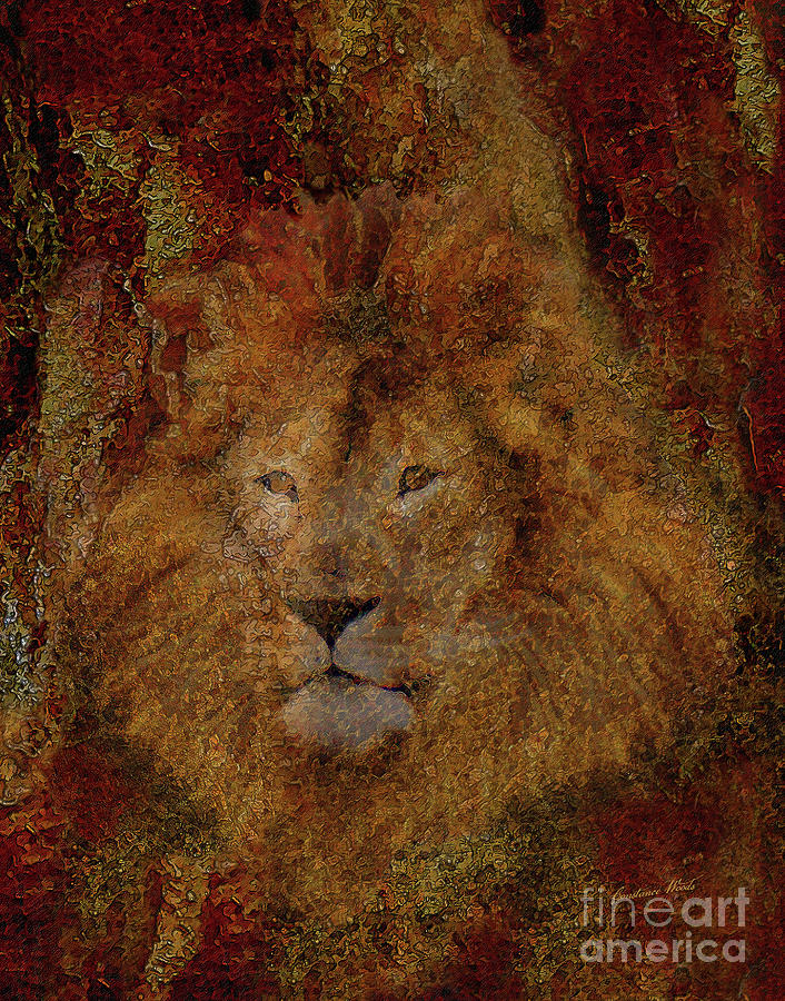 Majestic Lion Digital Art by Constance Woods