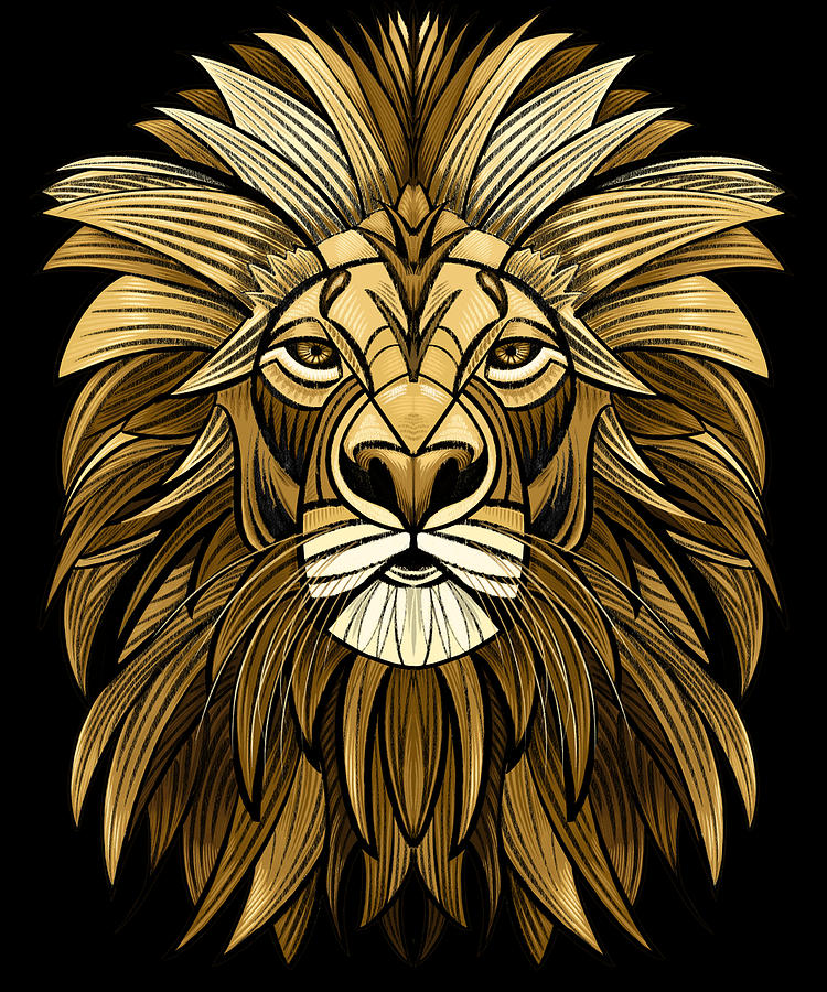 Majestic Lion No Background Digital Art by John Gibbs