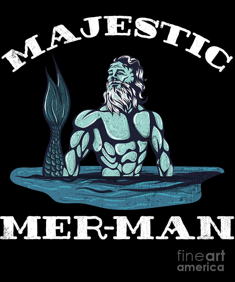 Official Majestic Mer-Beard Funny Humor Beard Manly Shirt