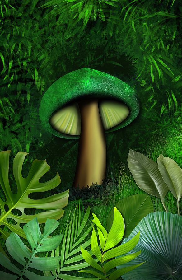 Majestic Mushroom Painting by Mark Taylor