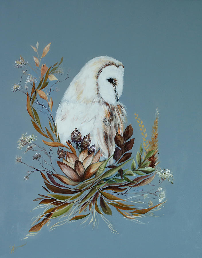 Majestic Owl Painting by Katrina Nixon