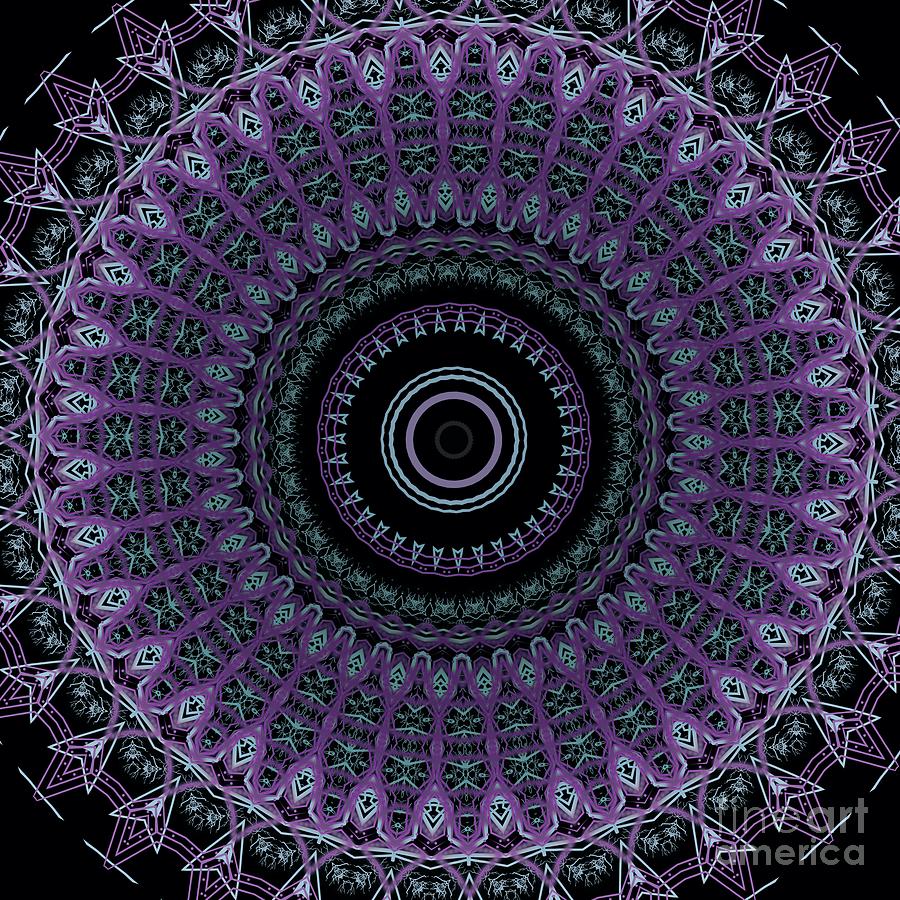 Majestic Purple Mandala Digital Art
