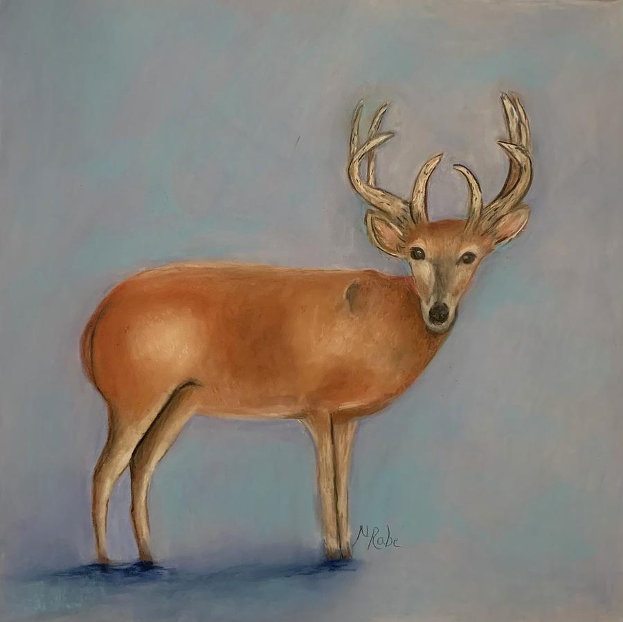 Deer Pastel - Majestic Stag by Nancy Rabe
