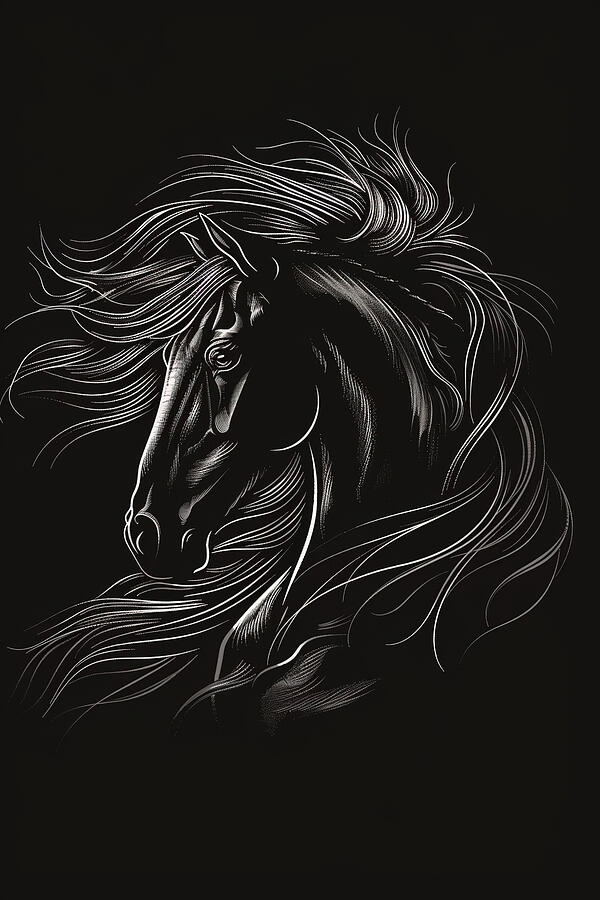 Majestic Stallion 3 Digital Art by Athena Mckinzie