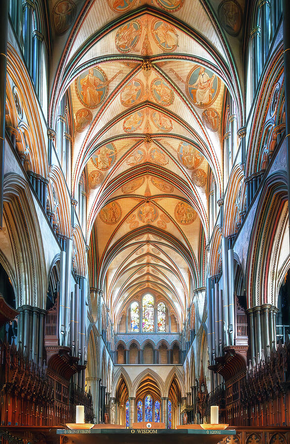 Majestic Vaults of Salisbury Cathedral Photograph by John Wright Majestic Vaults of Salisbury Cathedral Photograph by John Wright