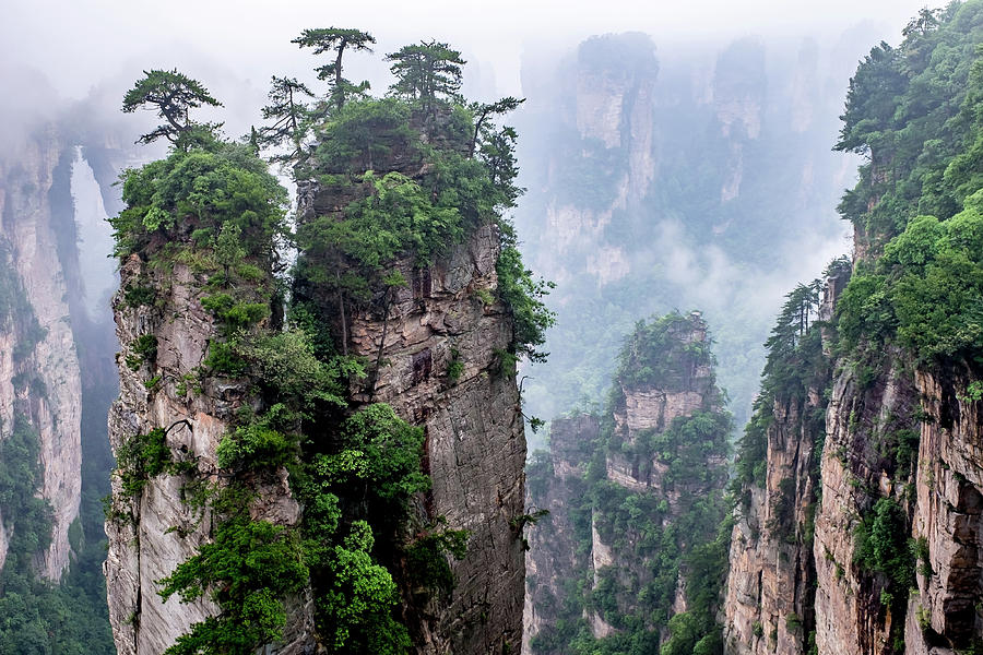 Majestic View of Zhangjiajie Photograph by Arj Munoz Majestic View of Zhangjiajie Photograph by Arj Munoz
