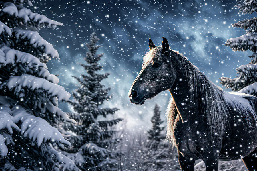 Majestic Winter Companion Digital Art by Bill Posner