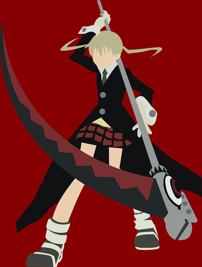 Maka Soul Eater Minimalist Poster girl Painting by Morgan Freddie - Pixels