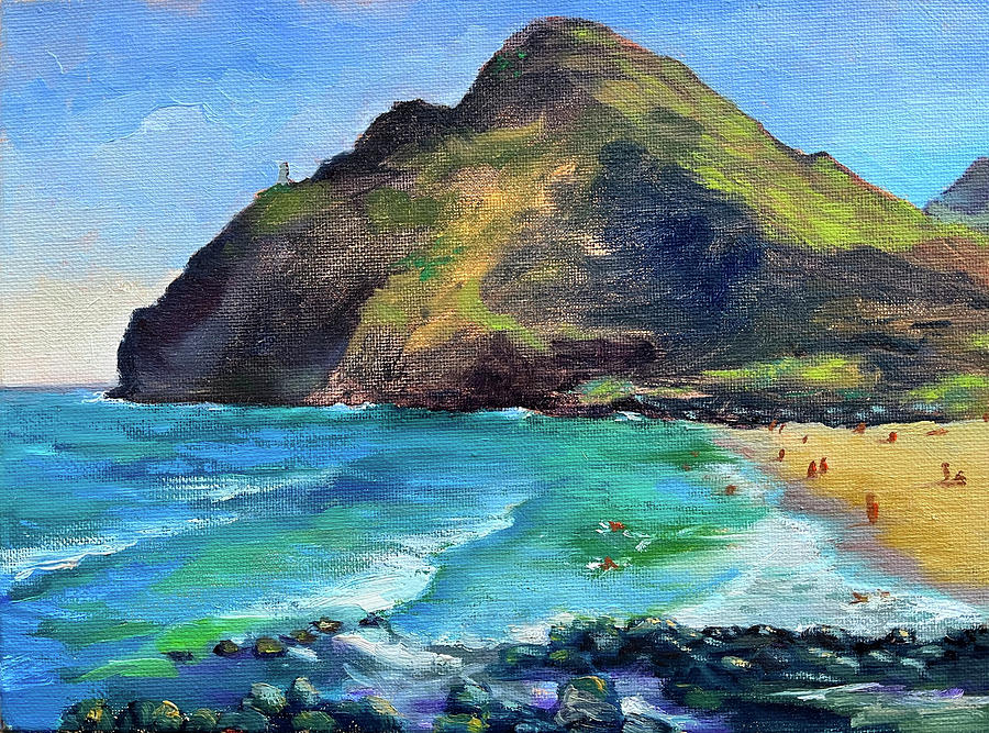 Makapuu View Painting by Alla Parsons