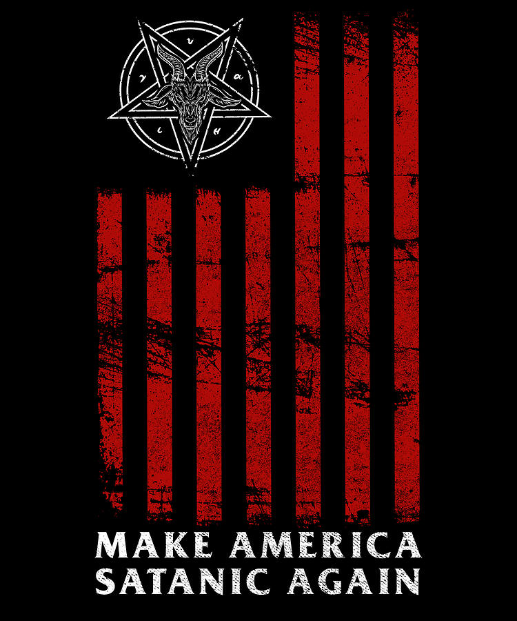 Make America Satanic Again I Devil Pentagram graphic Digital Art by Bi ...