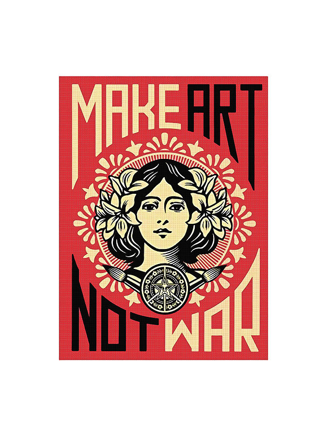 Make Art Not War love 3 Digital Art by Ewell Langworth - Fine Art America