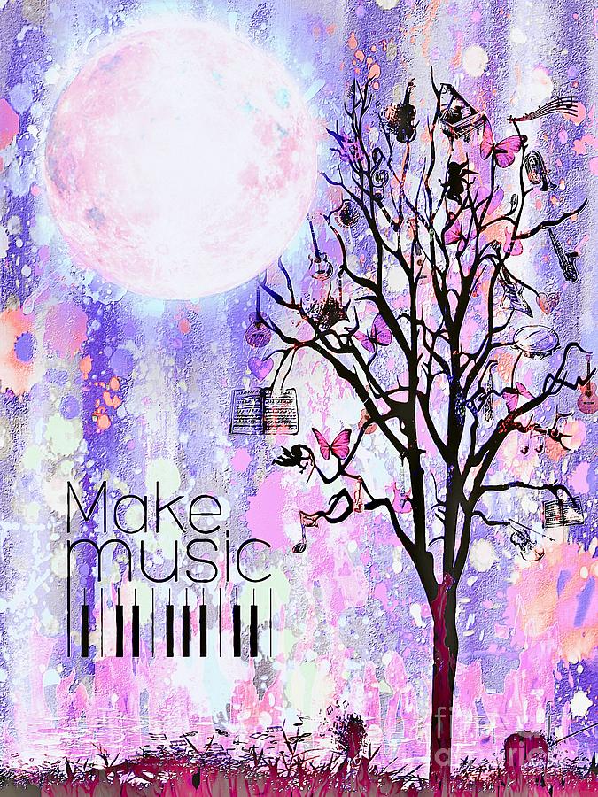 Make Music Mixed Media by Lauries Intuitive