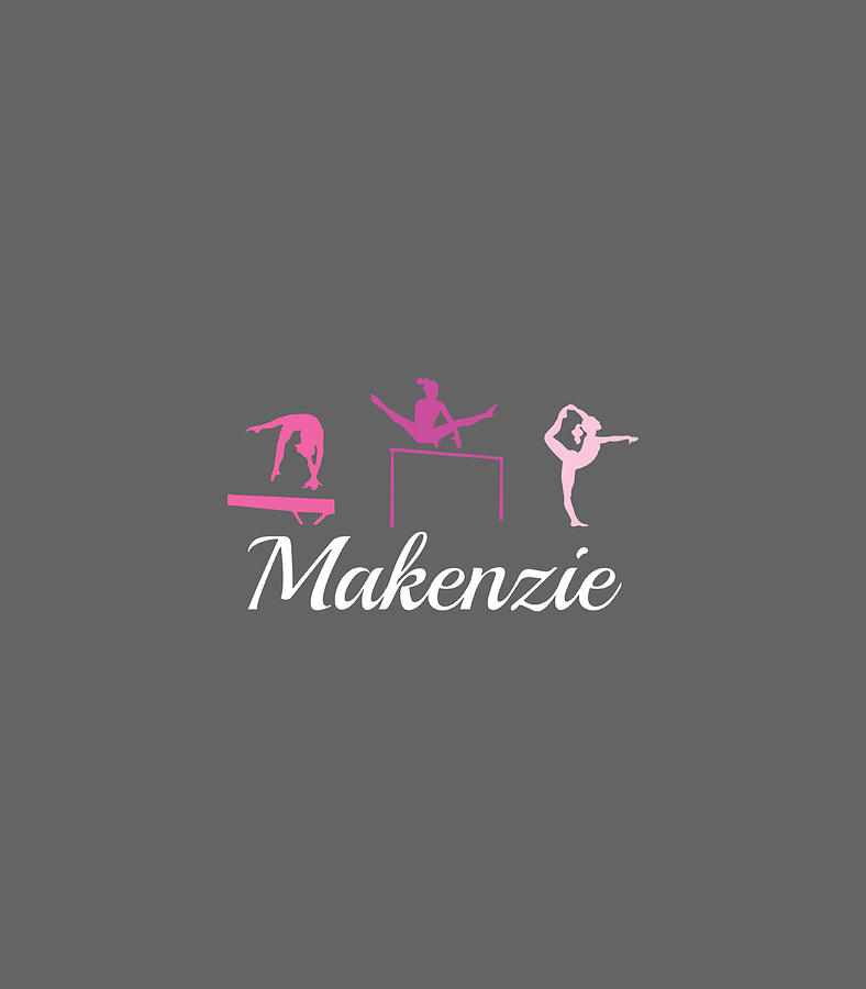 Makenzie Name Personalized Gymnastics Digital Art by Mariuh Olivi ...