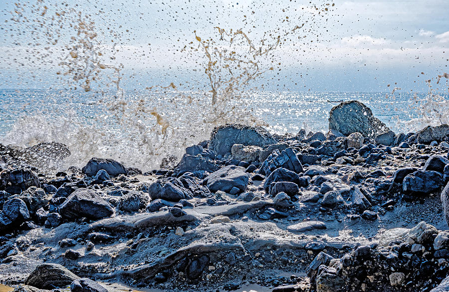 Beach Photograph - Making a big splash by Camille Lopez