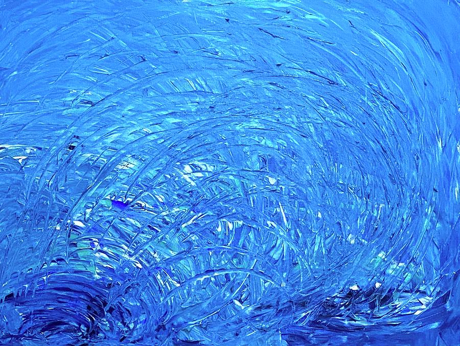 Making Big Waves Flow Codes  Painting by Anjel B Hartwell