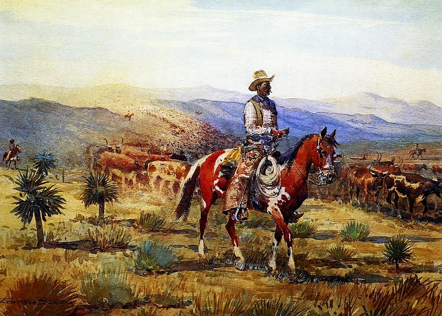 Making Good Time Cowboy Art Digital Art by Patricia Keith