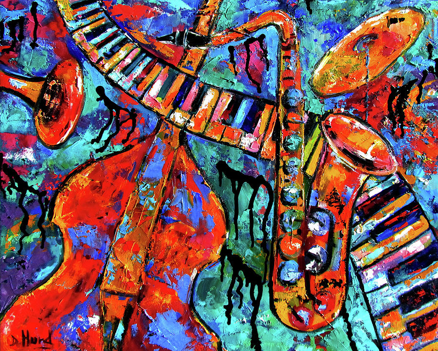 Making Jazz Painting by Debra Hurd