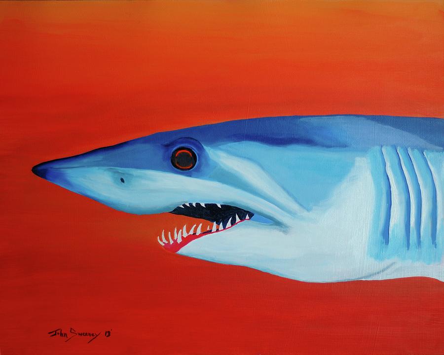 Mako Shark Painting by John Sweeney