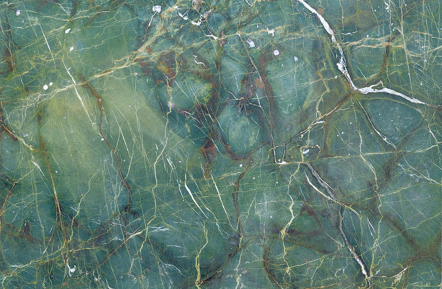 Malachite Green Marble Texture, Detail Structure Of Natural Marble Photograph