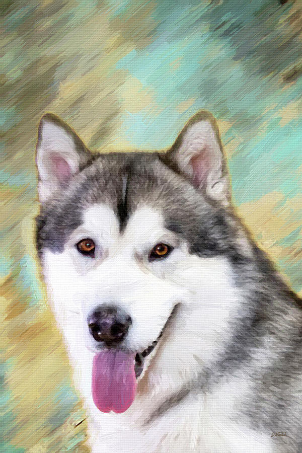 Malamute - DWP1316953 Painting by Dean Wittle