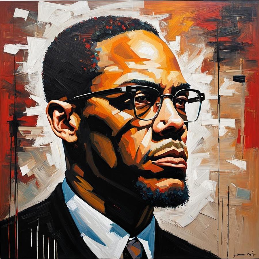 Malcolm X Digital Art by Ed Ata - Fine Art America