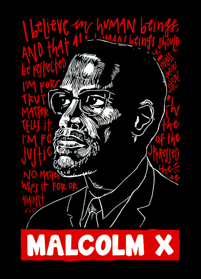 Malcolm X Digital Art by Gutless Guy | Fine Art America