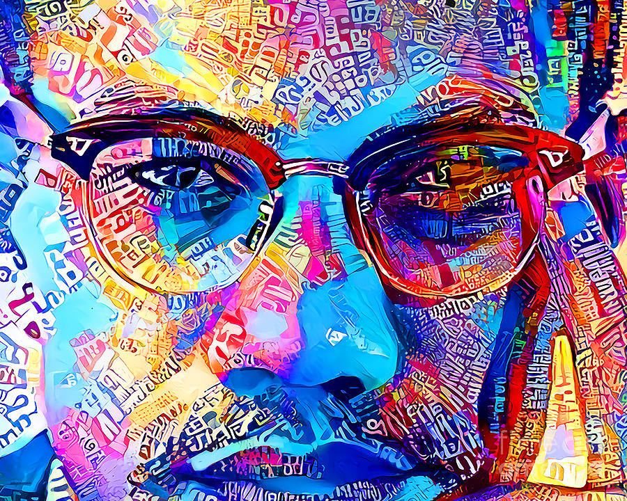 Malcolm X In Vibrant Modern Contemporary Urban Style 20210627 v2 Photograph by Wingsdomain Art and Photography