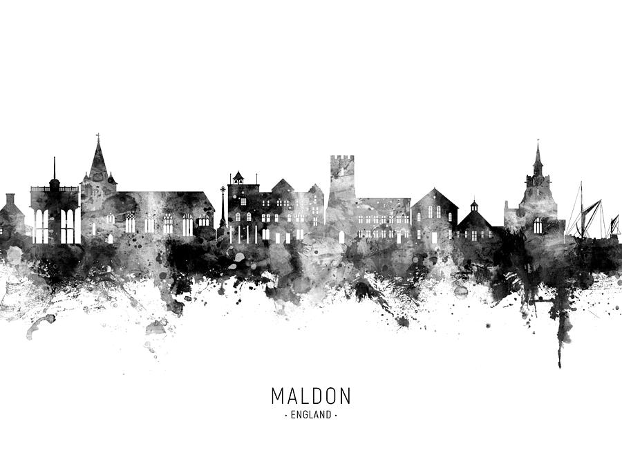 Maldon England Skyline #16 Digital Art by Michael Tompsett