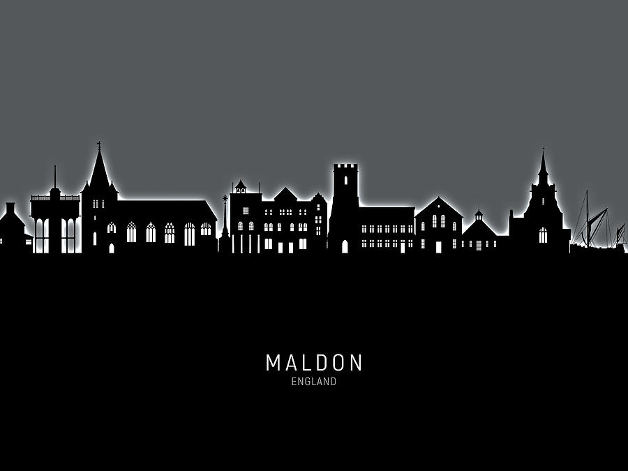 Maldon England Skyline #29 Digital Art by Michael Tompsett