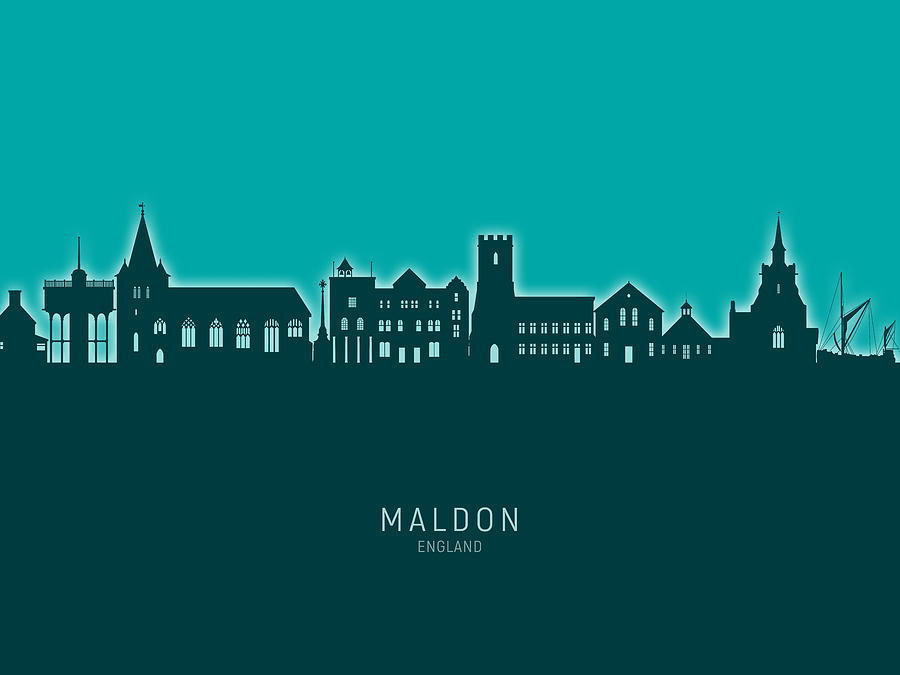 Maldon England Skyline #30 Digital Art by Michael Tompsett