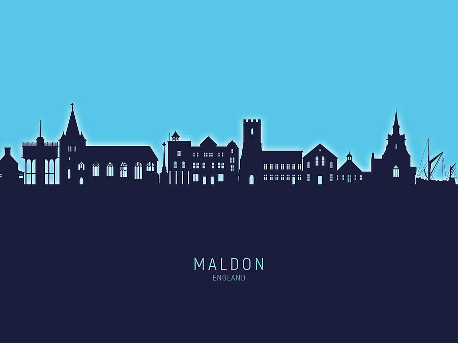 Maldon England Skyline #31 Digital Art by Michael Tompsett