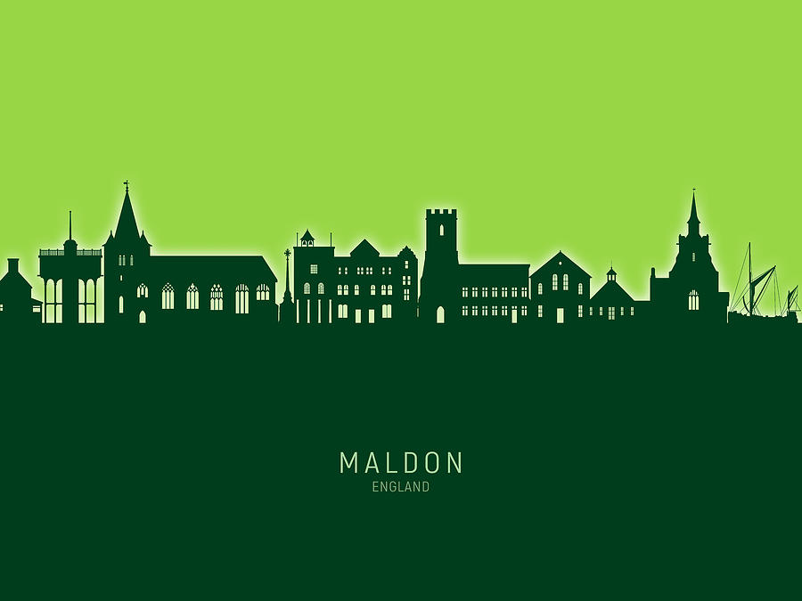 Maldon England Skyline #32 Digital Art by Michael Tompsett