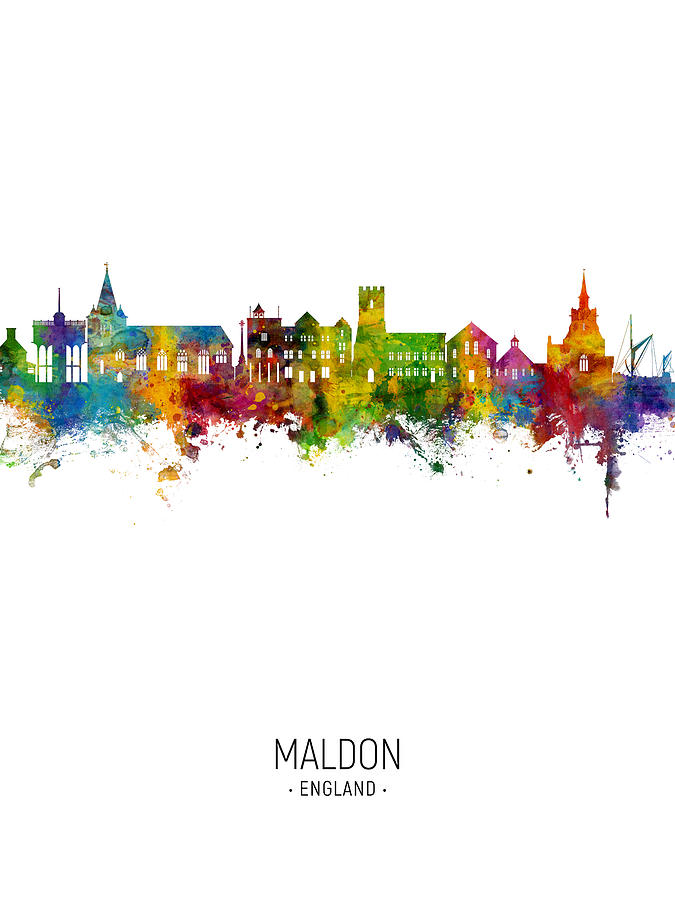 Maldon England Skyline #37 Digital Art by Michael Tompsett