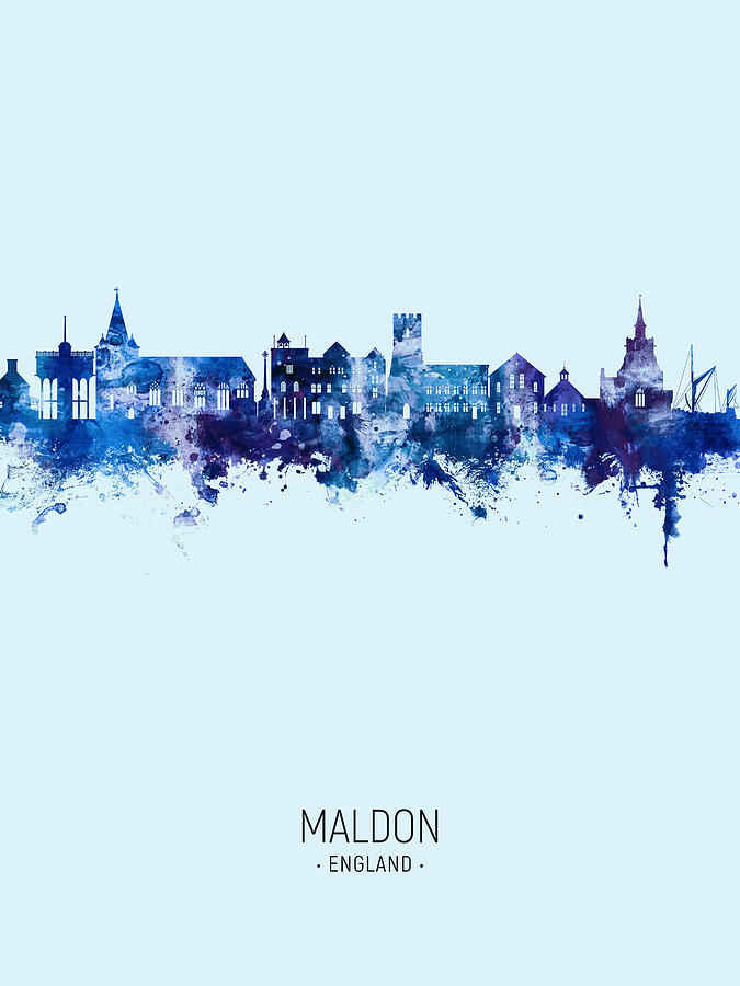 Maldon England Skyline #39 Digital Art by Michael Tompsett