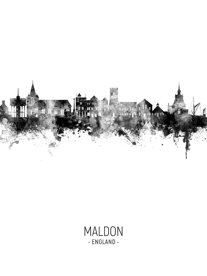 Maldon England Skyline #41 Digital Art by Michael Tompsett