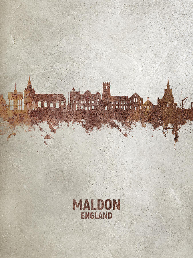 Maldon England Skyline #53 Digital Art by Michael Tompsett