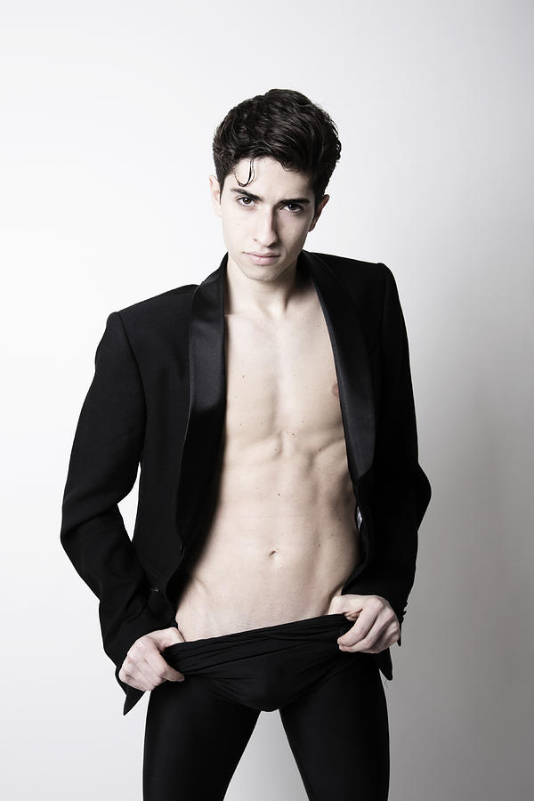 Male ballet dancer in a suit jacket Photograph by By Wunderfool