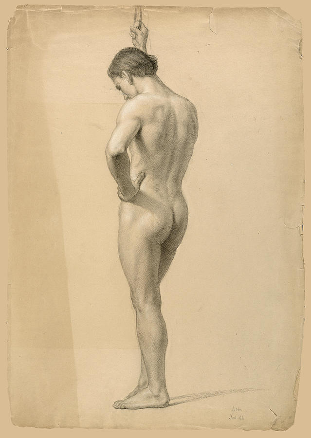 Standing Male Nude Facing Left holding a Staff Tank Top by Louis de  Boullogne the Younger - Augusta Stylianou - Website