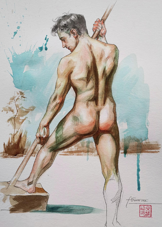 Male Nude#20428 Painting