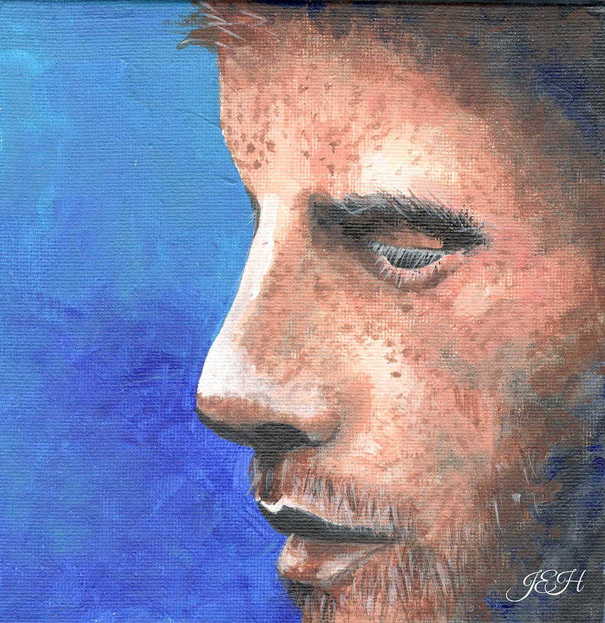 Male - Redhead Painting by Judy Imeson