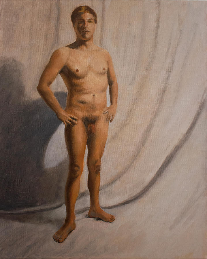 Male Standing Nude Painting
